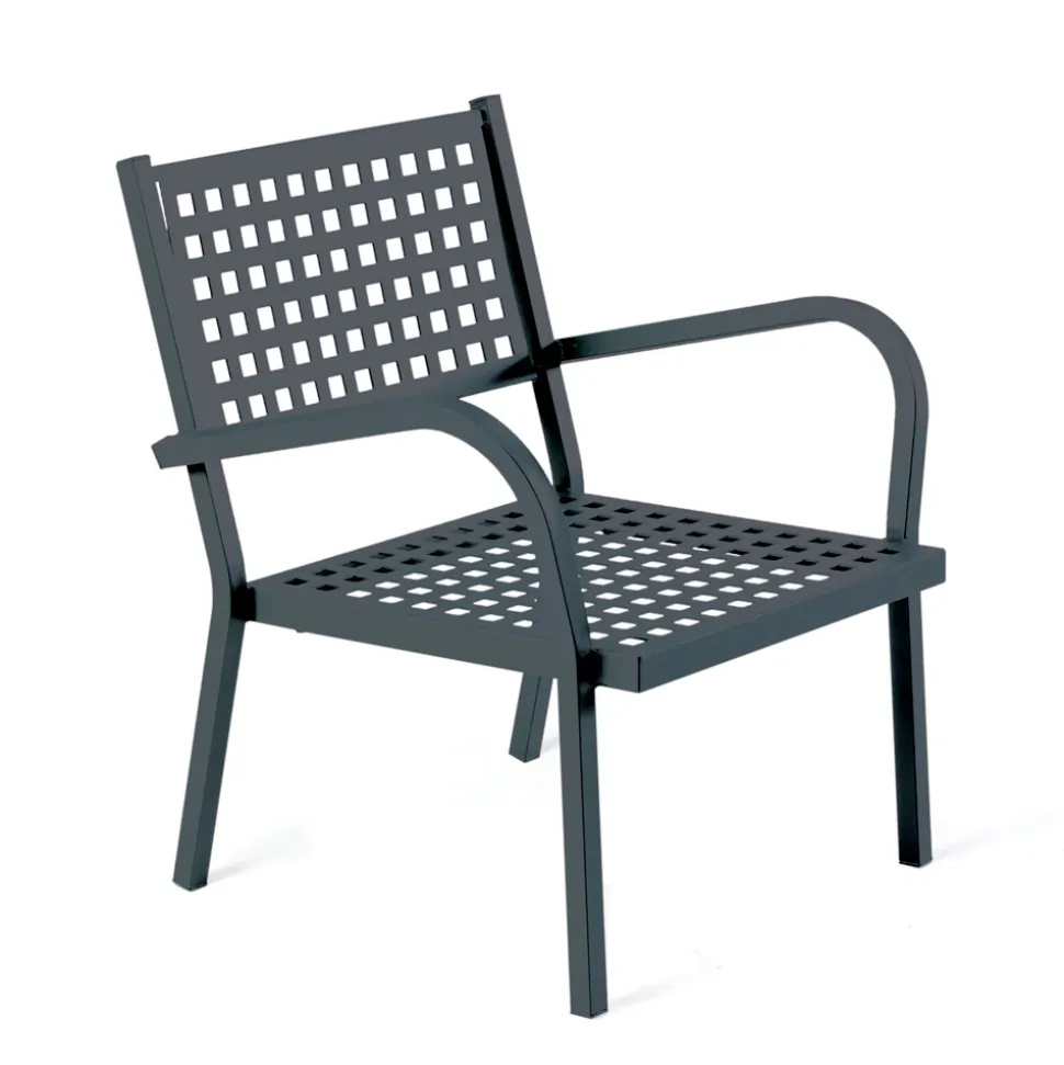 Poltrona Impilabile da Giardino in Acciaio Made in Italy 2 Pezzi – Aberdeen