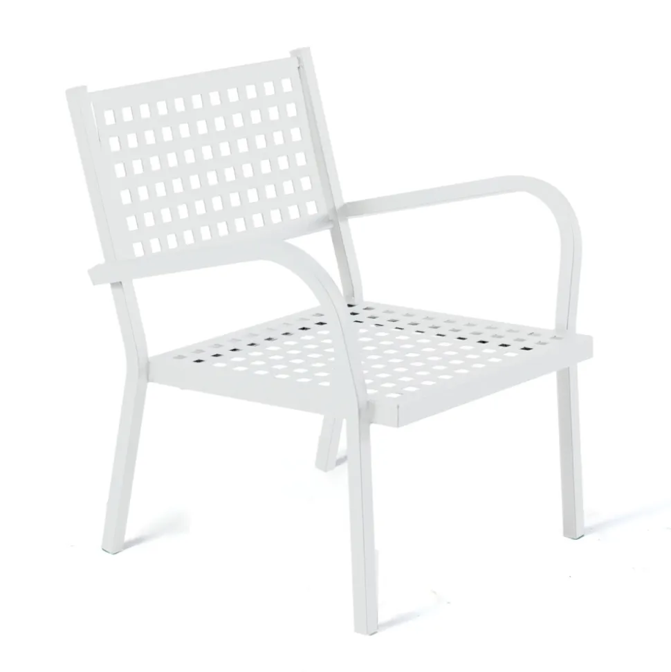 Poltrona Impilabile da Giardino in Acciaio Made in Italy 2 Pezzi – Aberdeen