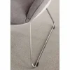 Poltrona in polipropilene bianco e cuscino soft grigio Betulla