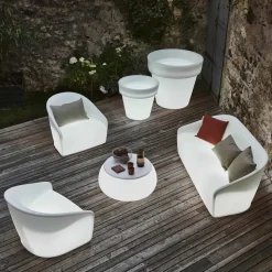 Poltrona Luminosa da Esterno in Polietilene con LED Made in Italy - Luglio