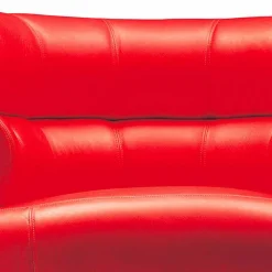 Poltrona Moderna Rivestita in Pelle con Base in Acciaio Made in Italy - Ostilio