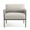 Poltrona Outdoor in Acciaio e Corda con Cuscini Made in Italy – Helga