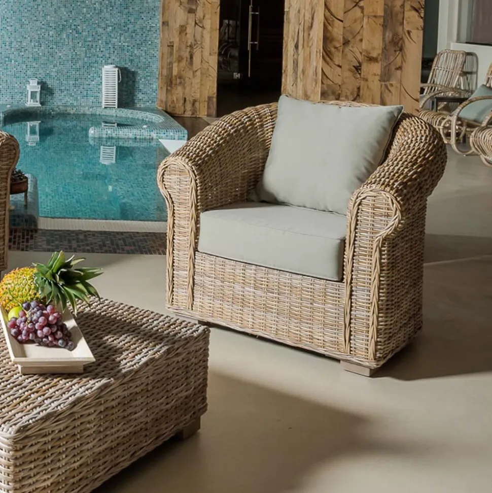 Poltrona Outdoor in Kubù con Cuscini Inclusi – Isildur