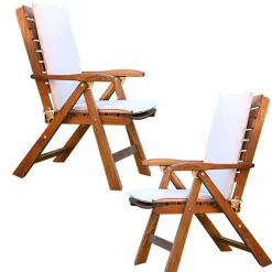 Poltrona pieghevole in teak da giardino