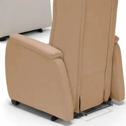 Poltrona relax alzapersona a 2 motori di design Rosa, made in Italy