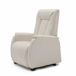 Poltrona relax alzapersona a 2 motori di design Rosa, made in Italy