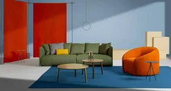Poltrona Relax Design Moderno Made in Italy in Tessuto Colorato - Baloo