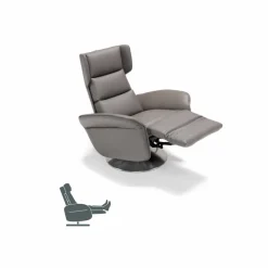 Poltrona relax girevole motorizzata 2 motori design made in Italy Bao