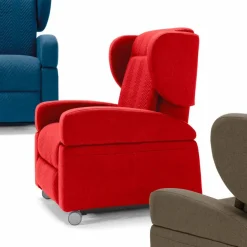 Poltrona relax ortopedica 4 motori made in Italy Giglio,design moderno