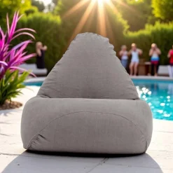 Poltrona Sacco per il Giardino in Tessuto Outdoor Color Grigio Tortora - Maestrale