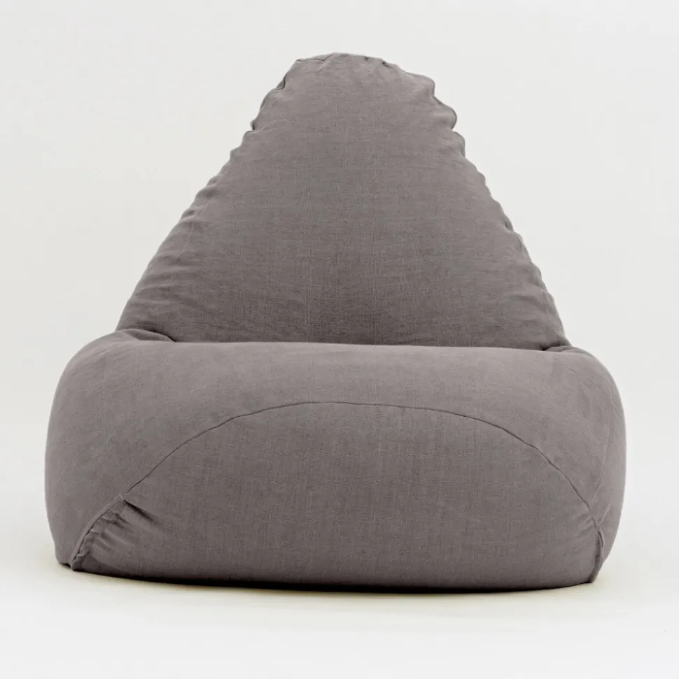 Poltrona Sacco per il Giardino in Tessuto Outdoor Color Grigio Tortora - Maestrale