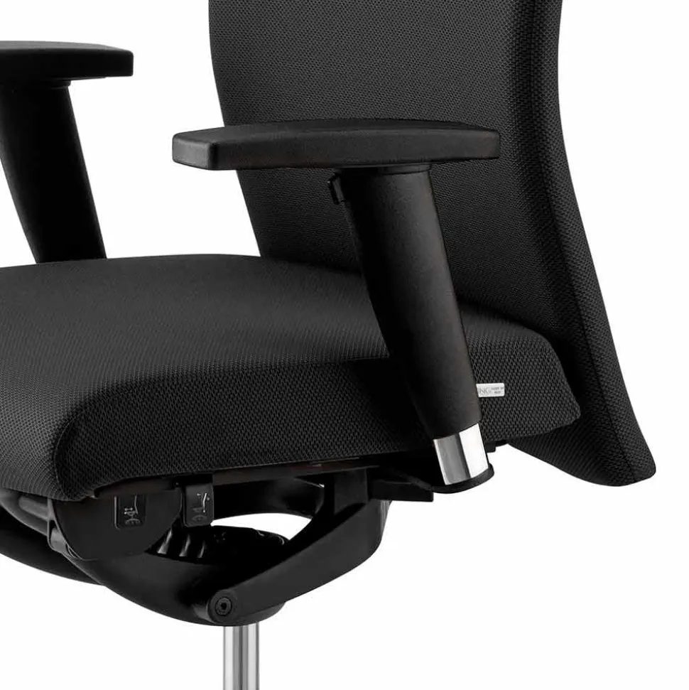 Poltrona Ufficio Design Ergonomica Girevole con Braccioli e Poggiatesta - Romolo