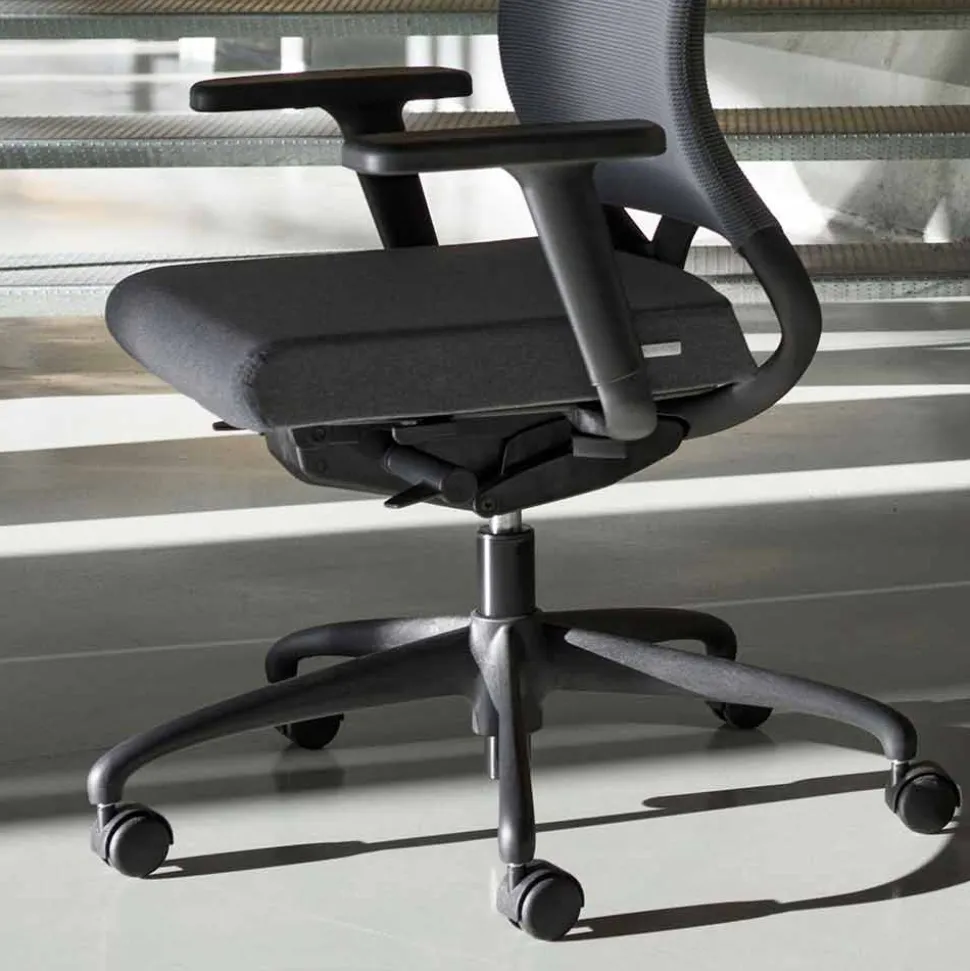 Poltrona Ufficio Ecologica Design Ergonomico Girevole con Poggiatesta - Meliva
