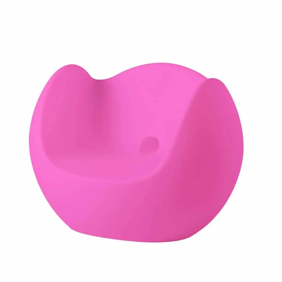 Poltroncina a dondolo luminosa Slide Blos, design moderno