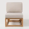 Poltroncina da Esterno in Teak Naturale e Cuscini - Circe