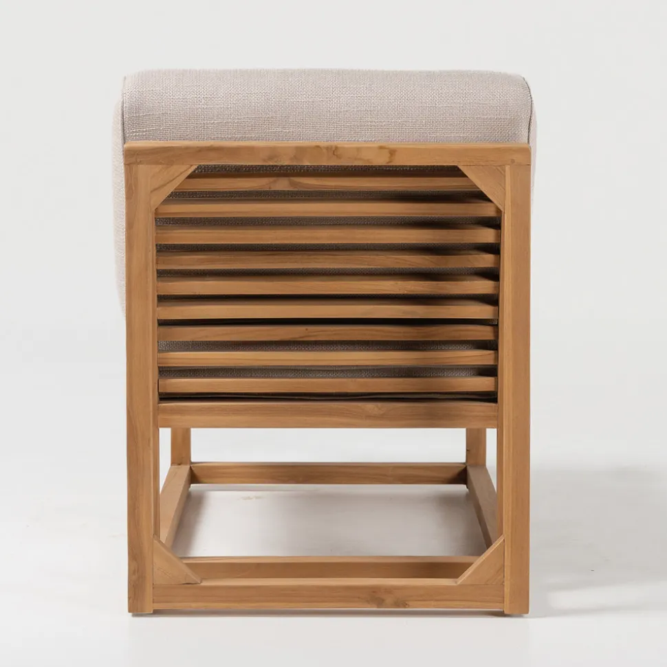 Poltroncina da Esterno in Teak Naturale e Cuscini - Circe
