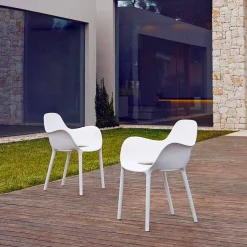 Poltroncina da esterno Sabinas Vondom, polipropilene e fibra di vetro, 4 pezzi