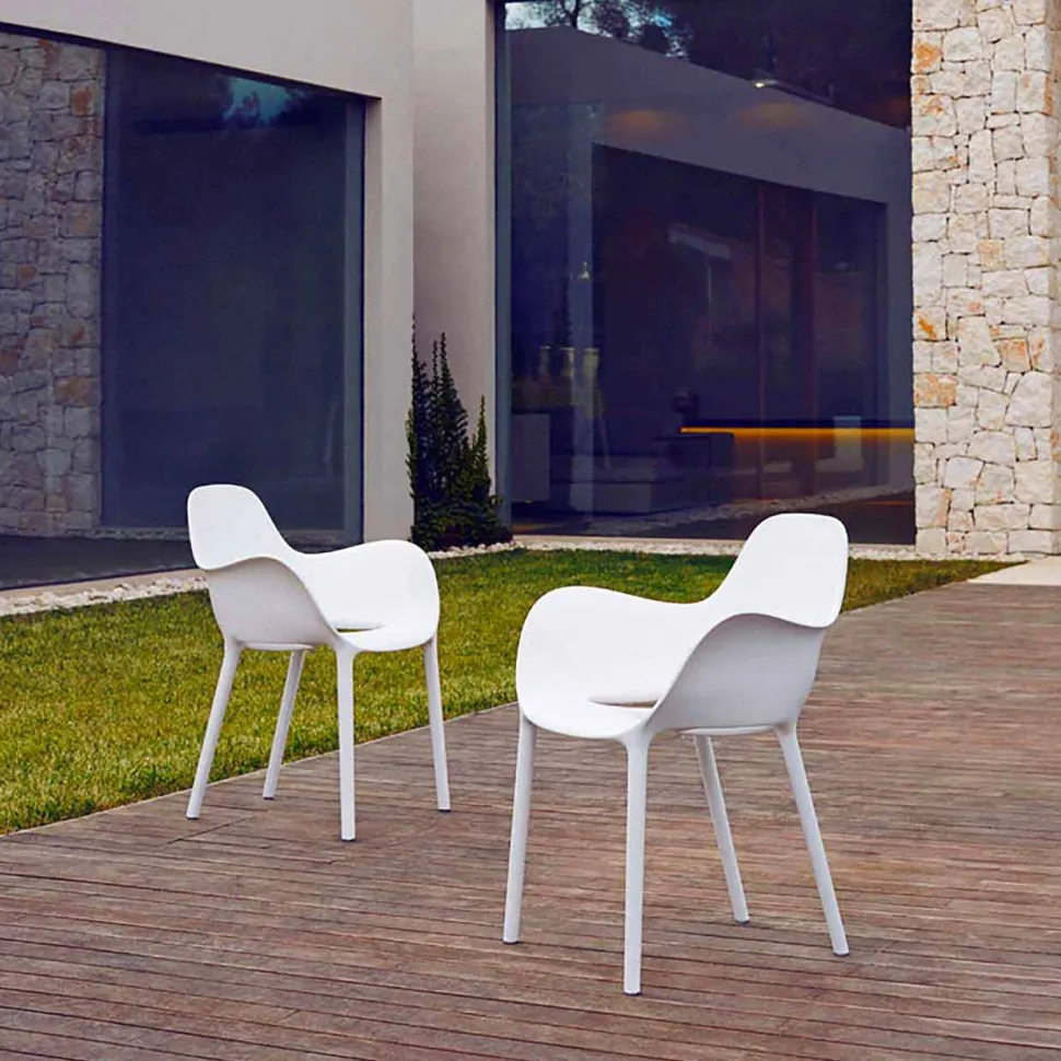 Poltroncina da esterno Sabinas Vondom, polipropilene e fibra di vetro, 4 pezzi