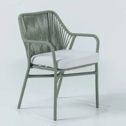 Poltroncina da Giardino in Alluminio e Intreccio in Corda - Asteria