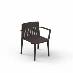 Poltroncina da giardino moderna Spritz by Vondom, in polipropilene, 4 pezzi