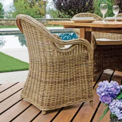 Poltroncina da Giardino Realizzata in Legno e Fibra in Grey Kubu - Lido