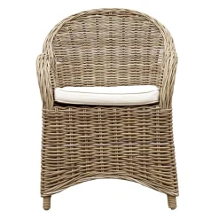 Poltroncina da Giardino Realizzata in Legno e Fibra in Grey Kubu - Lido