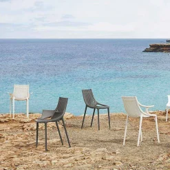 Poltroncina da Pranzo per Esterno Plastica Impilabile 4 Pezzi - Ibiza by Vondom