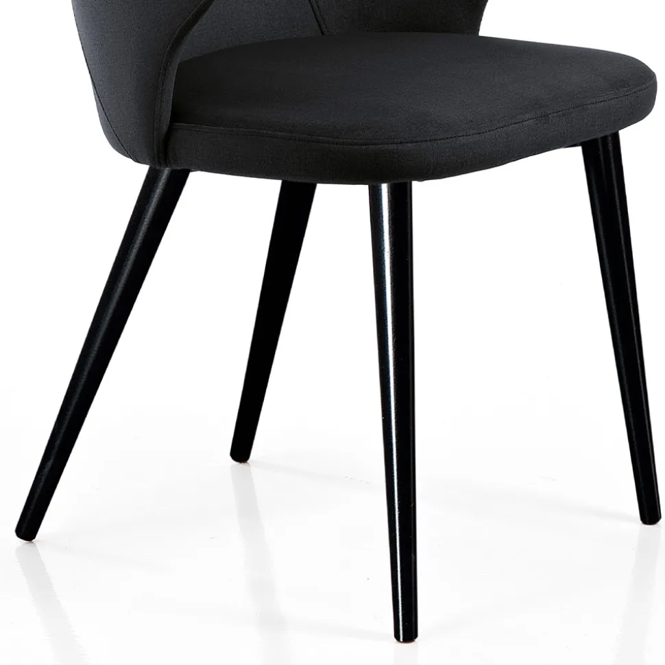 Poltroncina da Soggiorno Elegante Tessuto Colorato e Metallo Nero - Duchessa