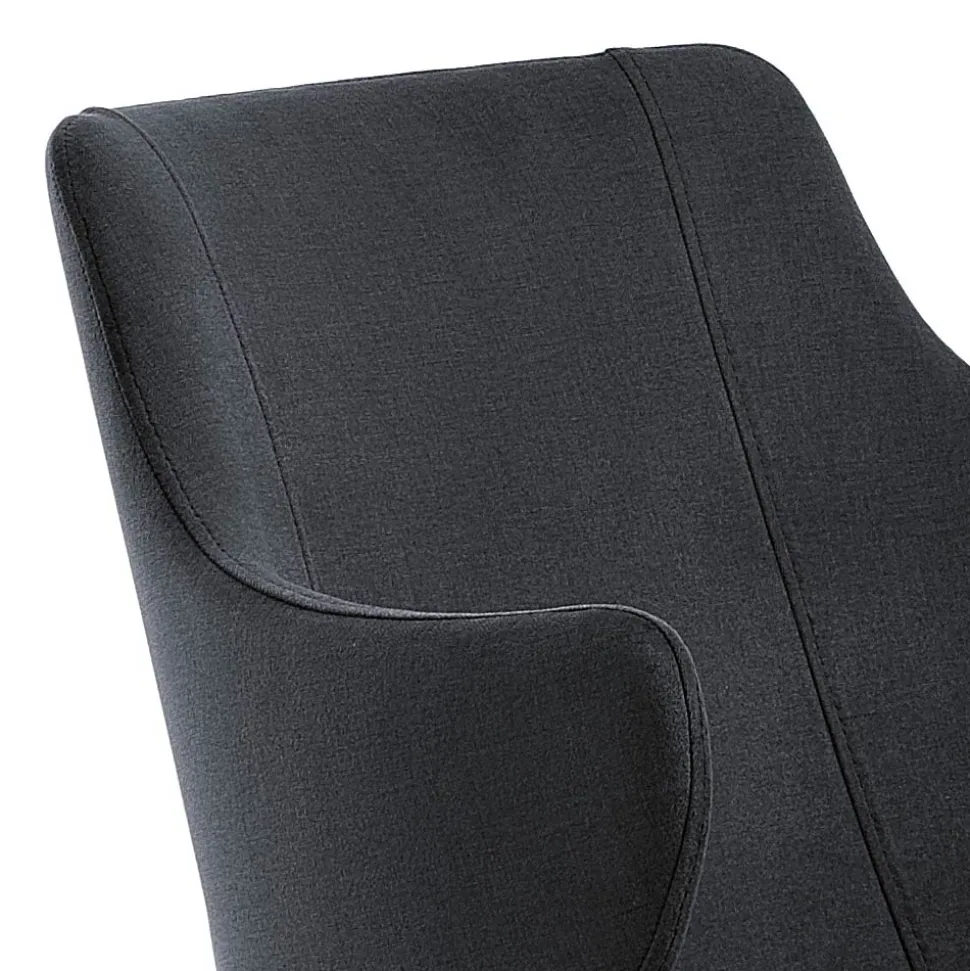 Poltroncina da Soggiorno Elegante Tessuto Colorato e Metallo Nero - Duchessa