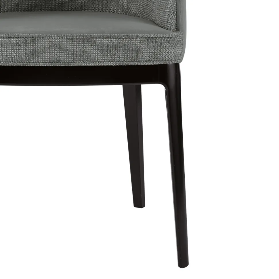 Poltroncina da Soggiorno in Diversi Tessuti e Legno Massello Made in Italy - Evy