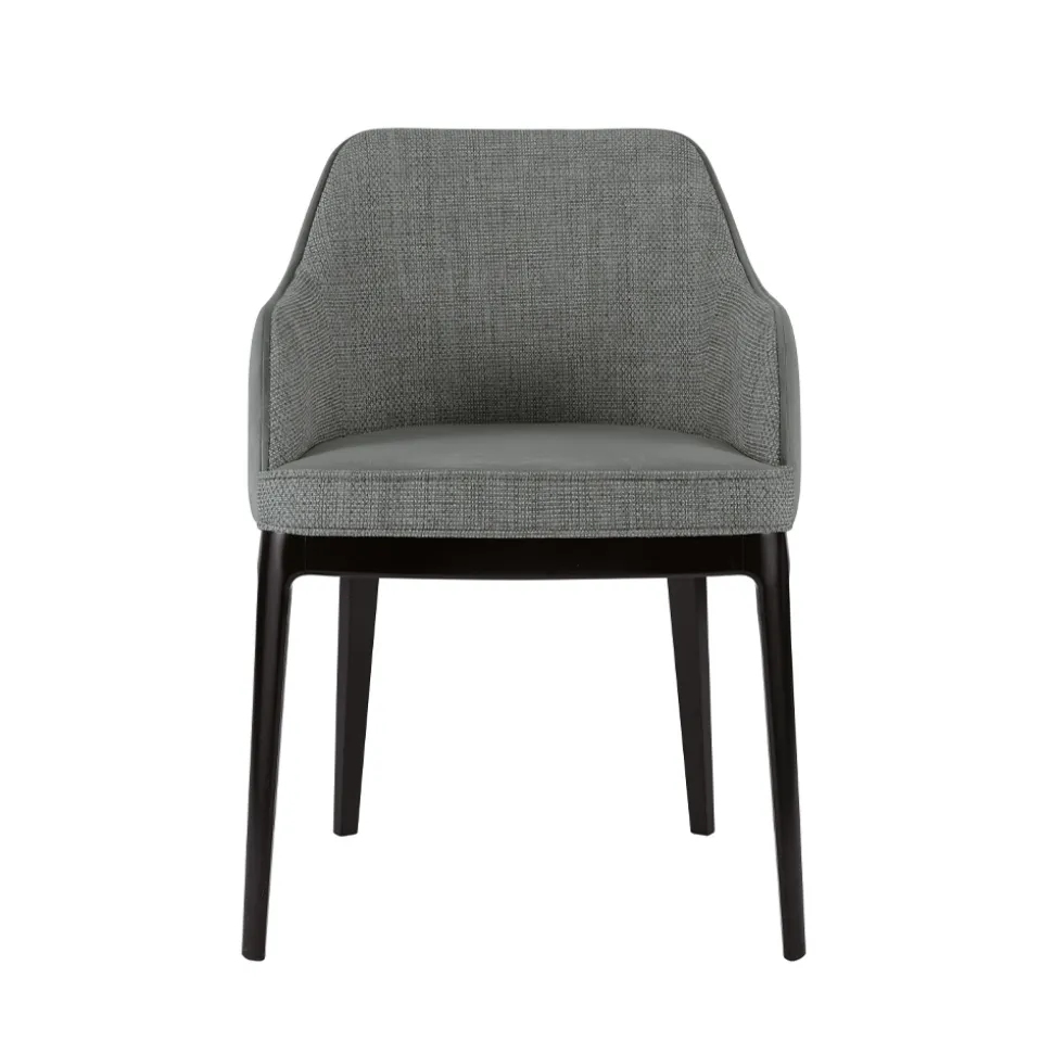 Poltroncina da Soggiorno in Diversi Tessuti e Legno Massello Made in Italy - Evy