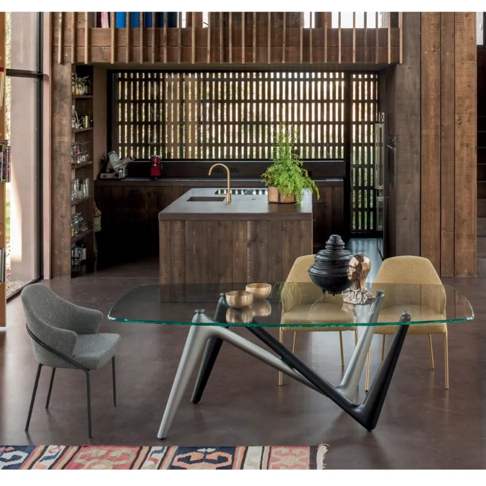 Poltroncina in Metallo e Seduta in Tessuto Riciclato Made in Italy - Salvia