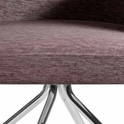 Poltroncina per Ufficio Girevole con Ruote e Braccioli Made in Italy - Felix