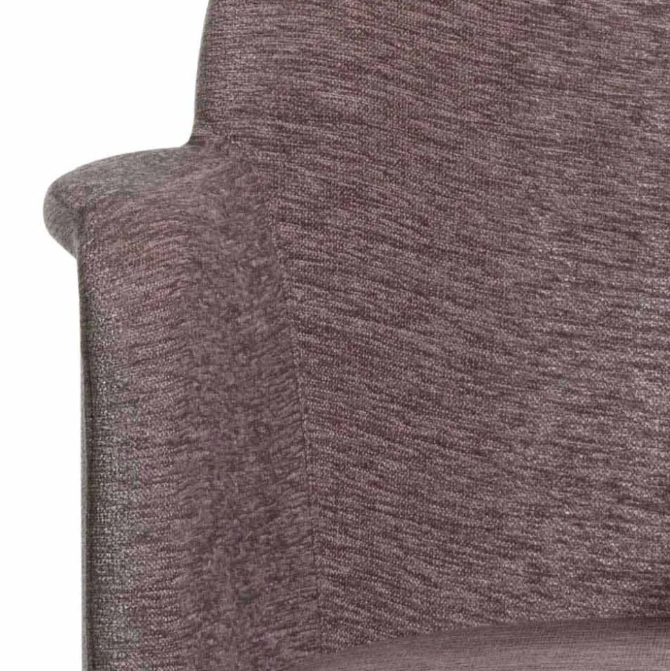 Poltroncina per Ufficio Girevole con Ruote e Braccioli Made in Italy - Felix