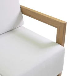 2 Poltrone con Tavolino in Alluminio con Trasferimento Termico Effetto Legno - Camper