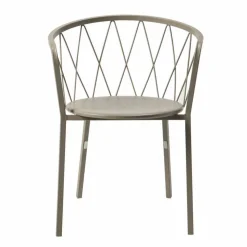 2 Poltrone da Esterno in Metallo Verniciato Impilabili Made in Italy - Adia