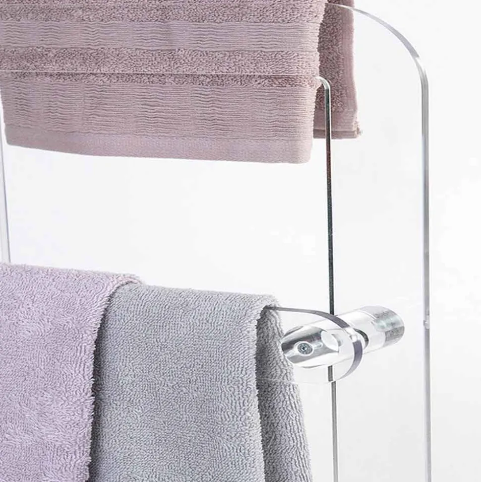Porta asciugamani da bagno, in plexiglass PMMA Zanica