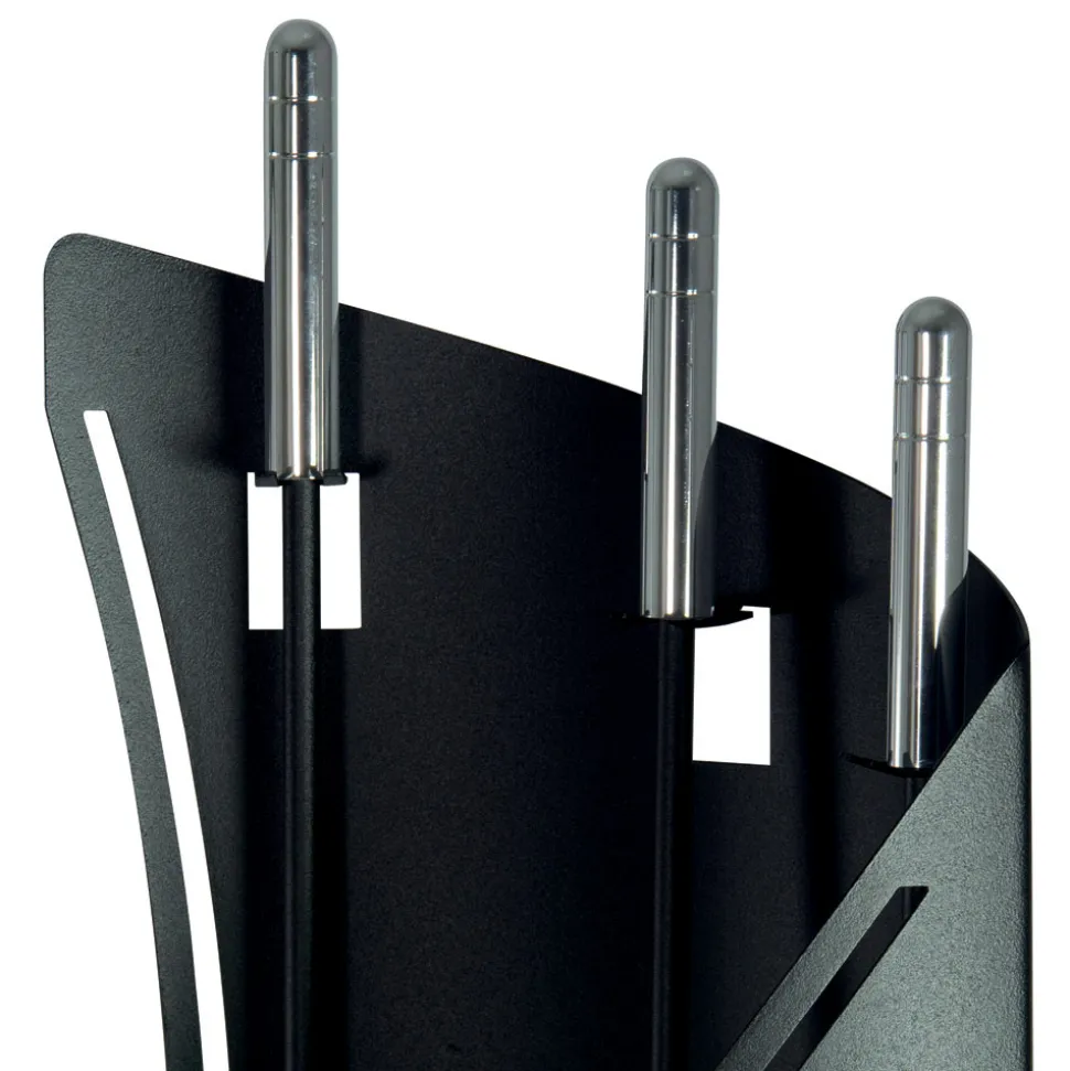 Porta Attrezzi Fisso con 3 Utensili per il Camino Made in Italy - Turbante