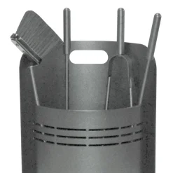 Porta Attrezzi Fisso con 4 Utensili per il Camino Made in Italy - Bonsai