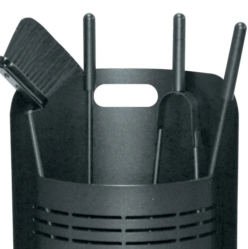 Porta Attrezzi Fisso con 4 Utensili per il Camino Made in Italy - Bonsai