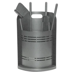 Porta Attrezzi Fisso con 4 Utensili per il Camino Made in Italy - Bonsai