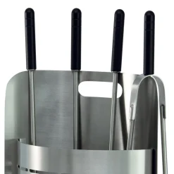 Porta Attrezzi Fisso con 4 Utensili per il Camino Made in Italy - Bonsai