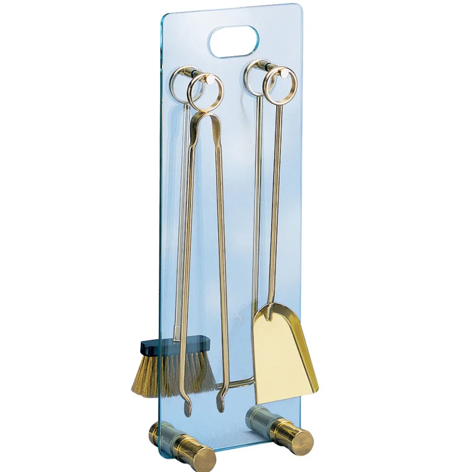 Porta Attrezzi in Cristallo Temperato con 4 Accessori Made in Italy - Zebra