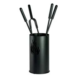 Porta Attrezzi in Metallo con 4 Accessori e Fiamma Made in Italy - Fakir