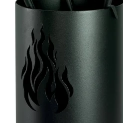 Porta Attrezzi in Metallo con 4 Accessori e Fiamma Made in Italy - Fakir