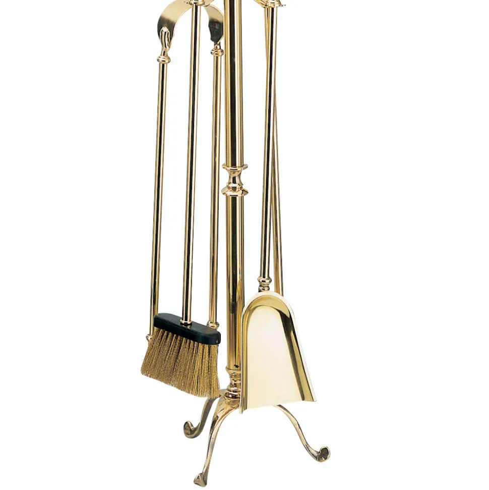 Porta Attrezzi in Ottone con 4 Accessori Made in Italy - Ippopotamo