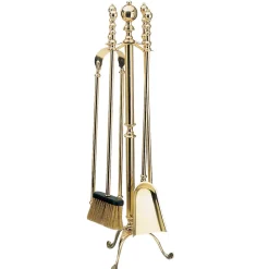 Porta Attrezzi in Ottone con 4 Accessori Made in Italy - Ippopotamo