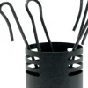 Porta Attrezzi per il Camino con 4 Strumenti in Metallo Made in Italy - Baobab