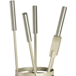 Porta Attrezzi per il Camino con 4 Utensili Inclusi Made in Italy - Merlo
