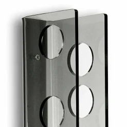 Porta bottiglie da muro fumé Baby small L6xH60xP11cm, design moderno